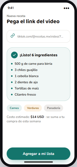 Pega el link y en 3 segundos tienes tu lista